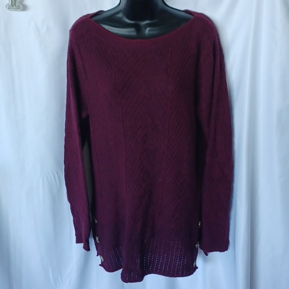 eight eight eight cotton dark red/burgundy sweater